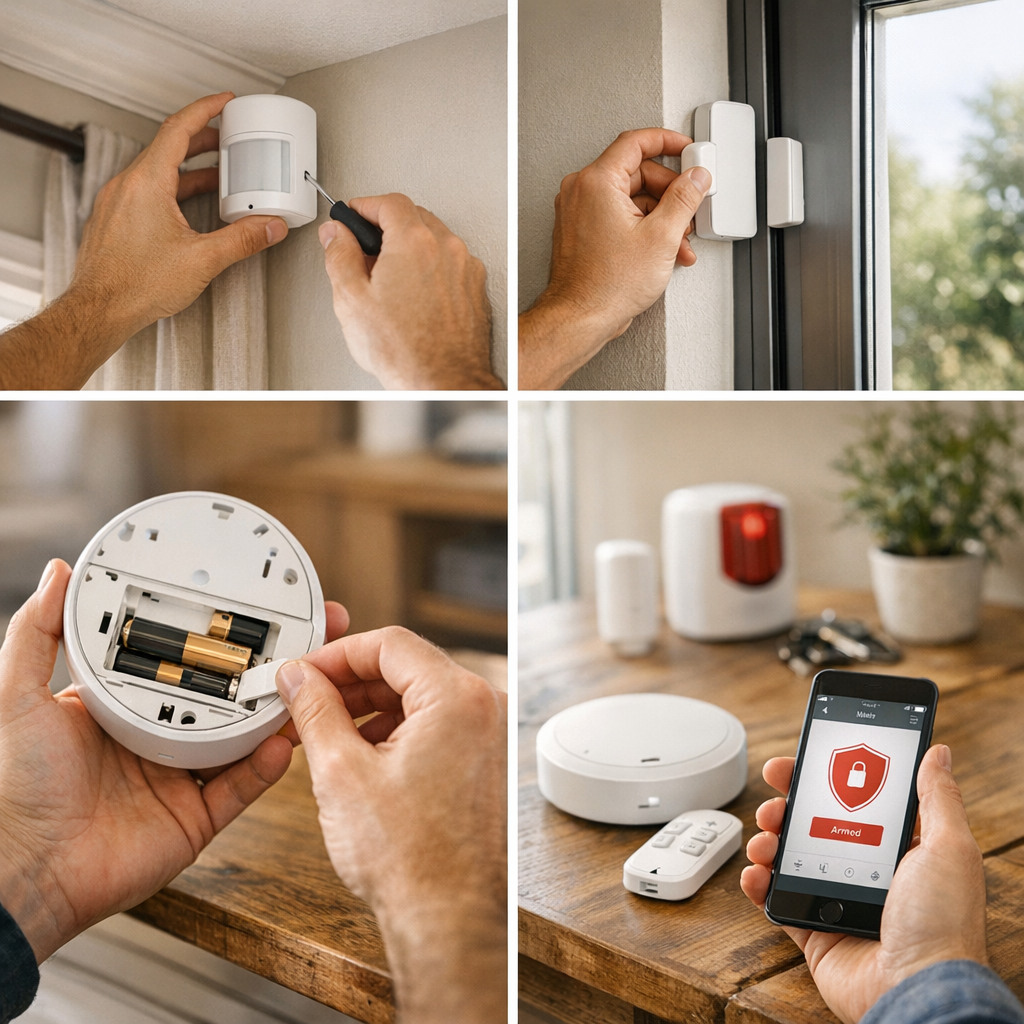 Installation : étapes pour poser une alarme sans fil avec application
