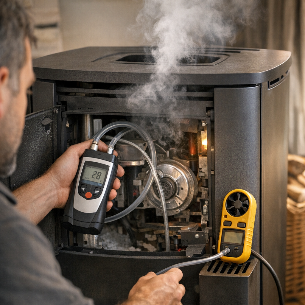 Diagnostic étape 2 : tirage, fumées et circuit d’air à contrôler
