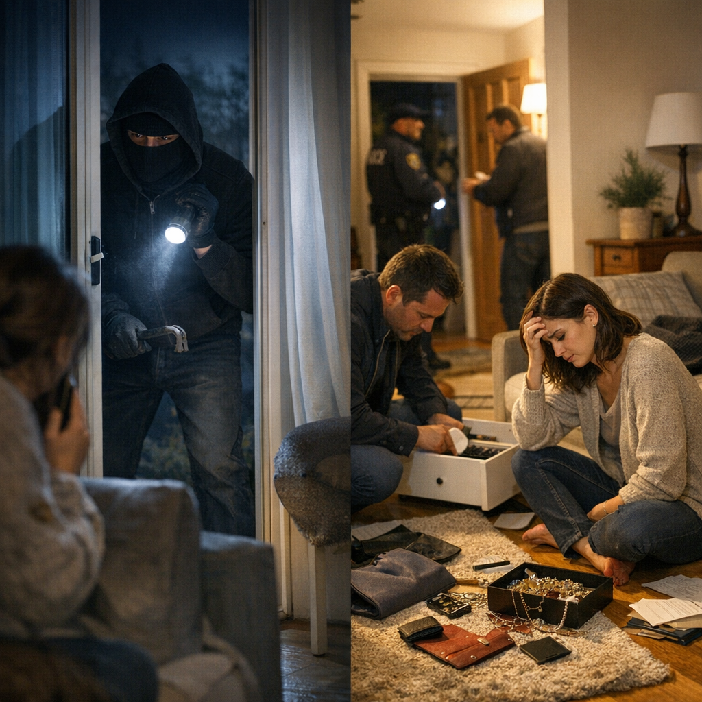 Victime d’un cambriolage la nuit : que faire pendant et après ?