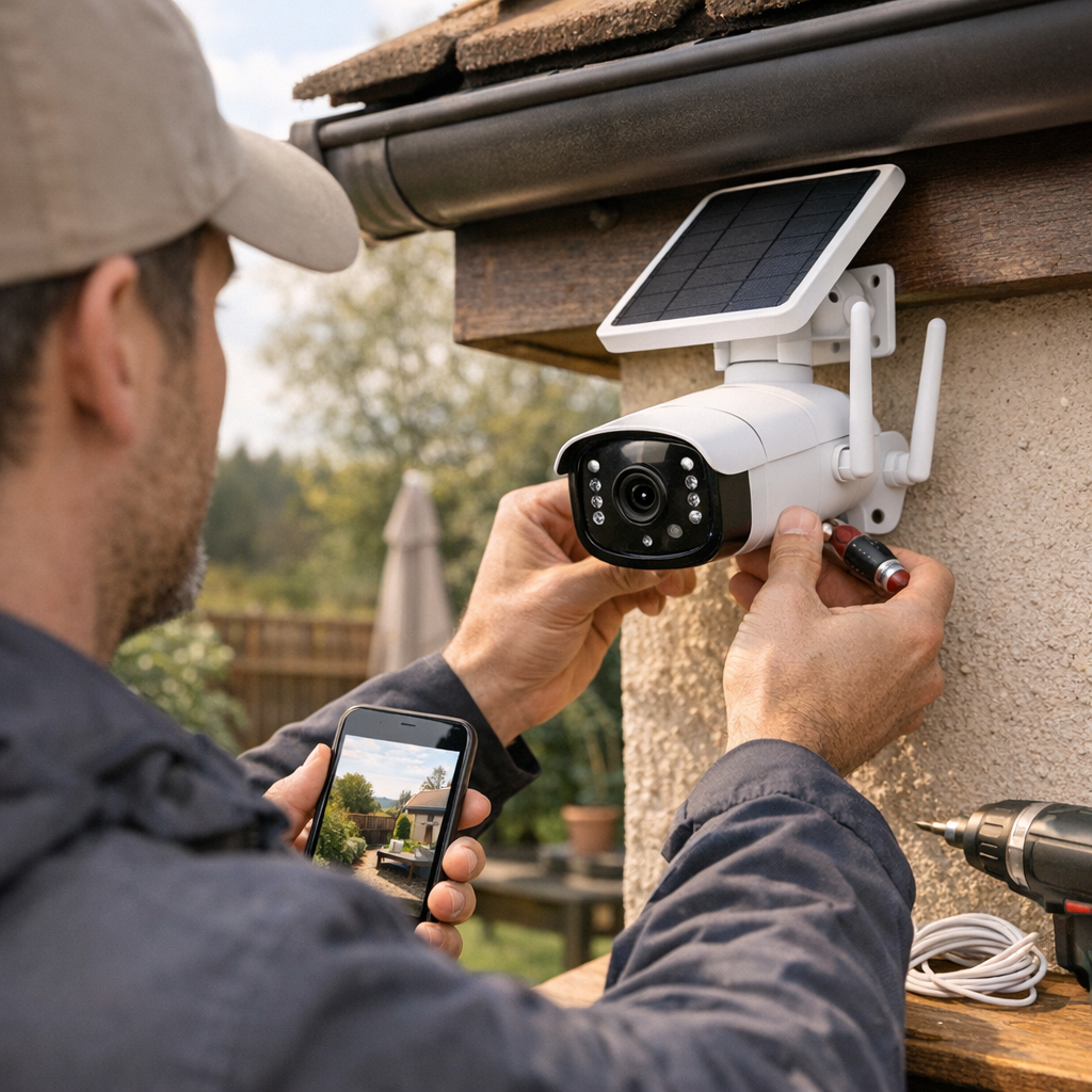 4. Installation de la caméra extérieure WiFi ou 4G : étapes sans mauvaise surprise