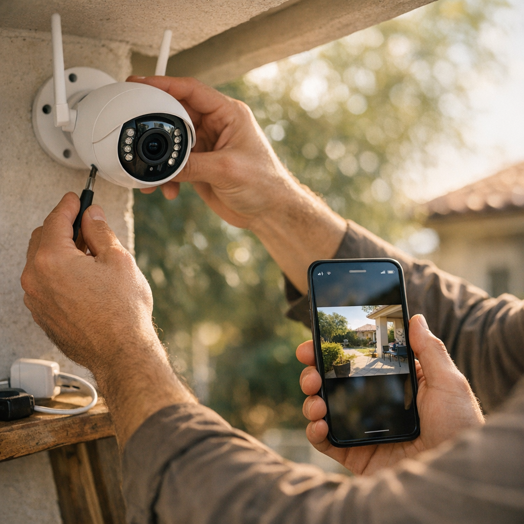 Installer et connecter une caméra de surveillance en WiFi sur smartphone