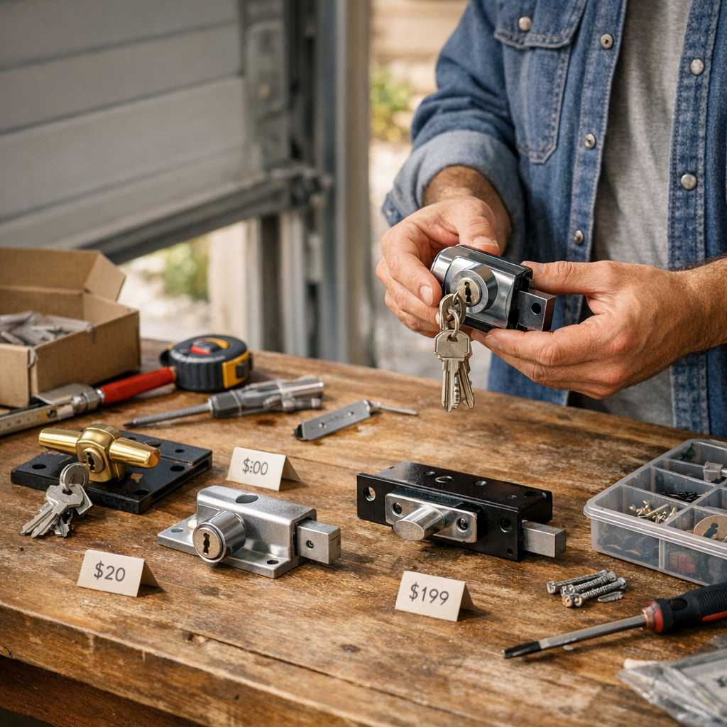 Prix, pièces et choix de la nouvelle serrure de garage