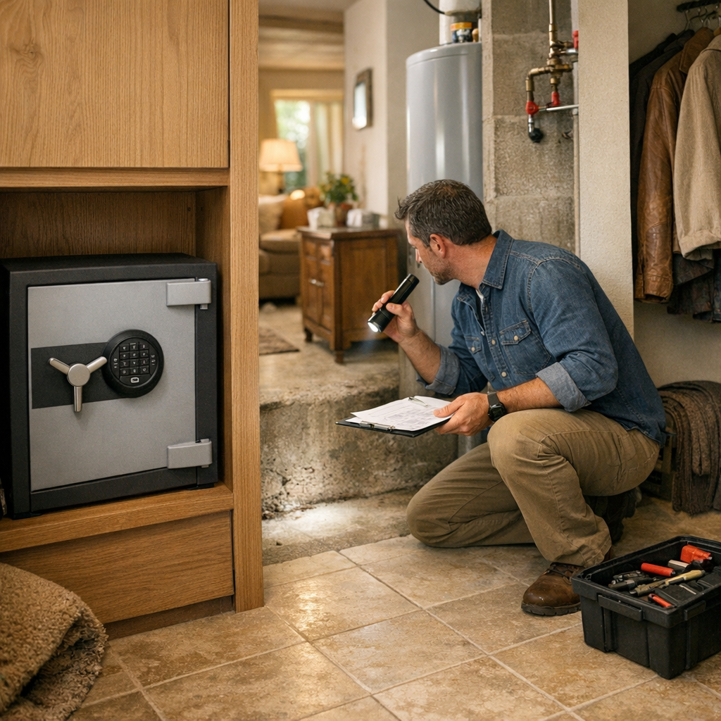 Où installer un coffre-fort Fichet : checklist terrain avant l’achat