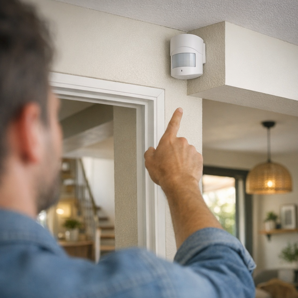 Où placer un détecteur de mouvement pour une alarme efficace ?