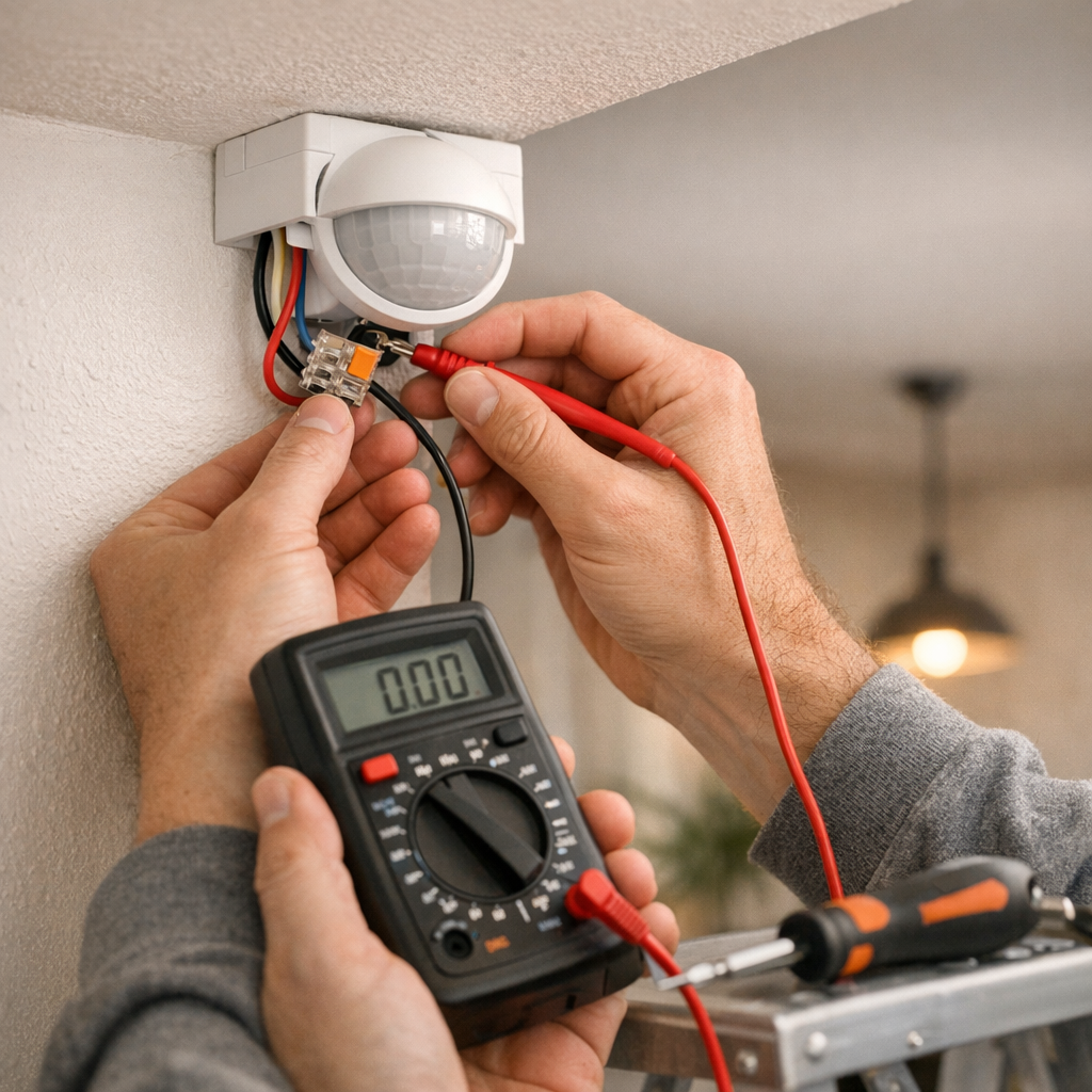 Brancher, régler et tester un détecteur de lumière sans erreur courante