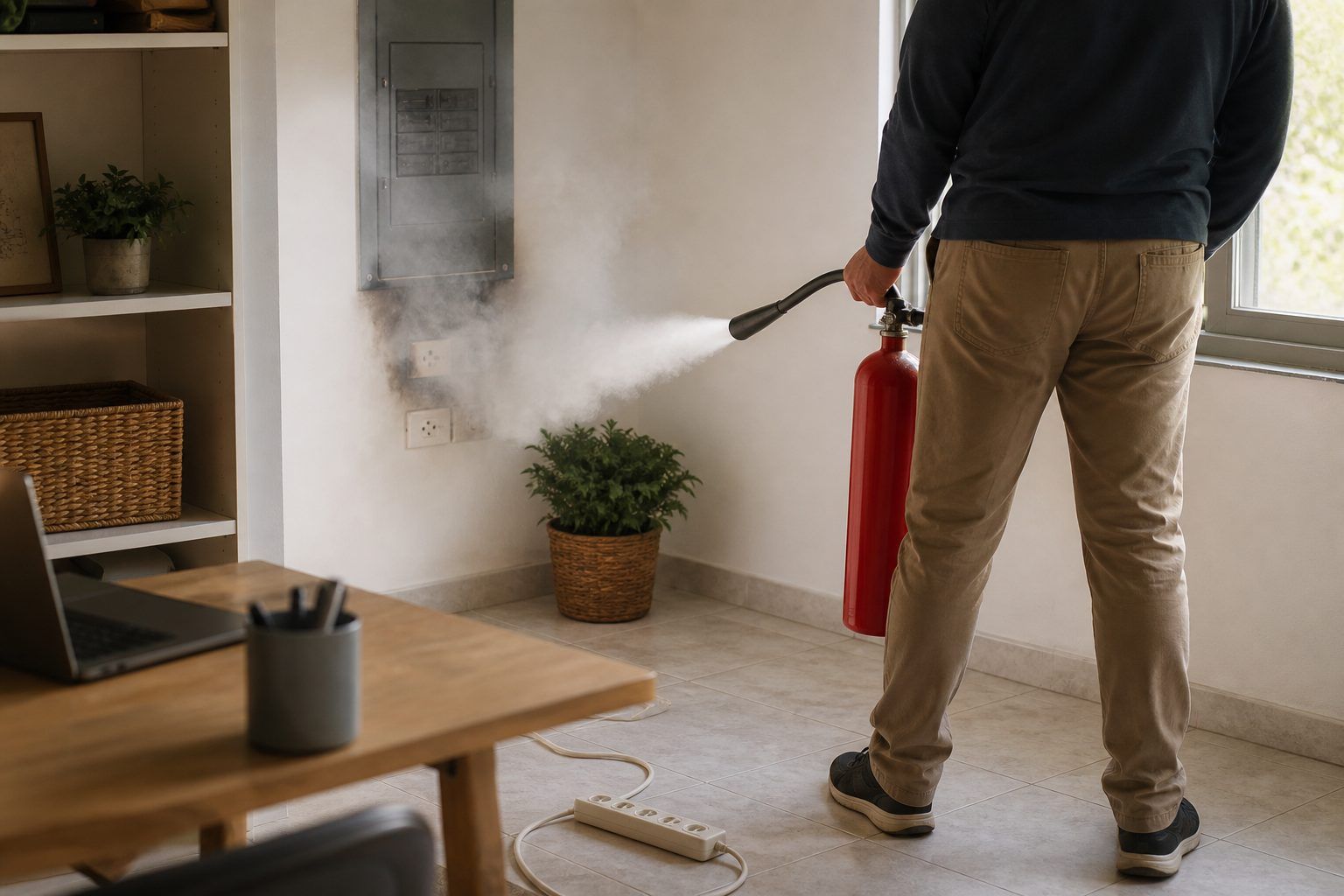 Comment éteindre un feu d’origine électrique en sécurité ?