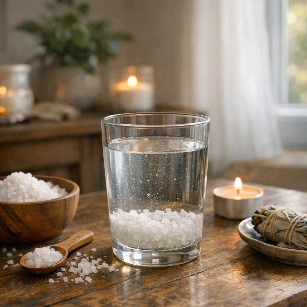 Purifier sa maison avec du sel sans confondre rituel, budget et sécurité
