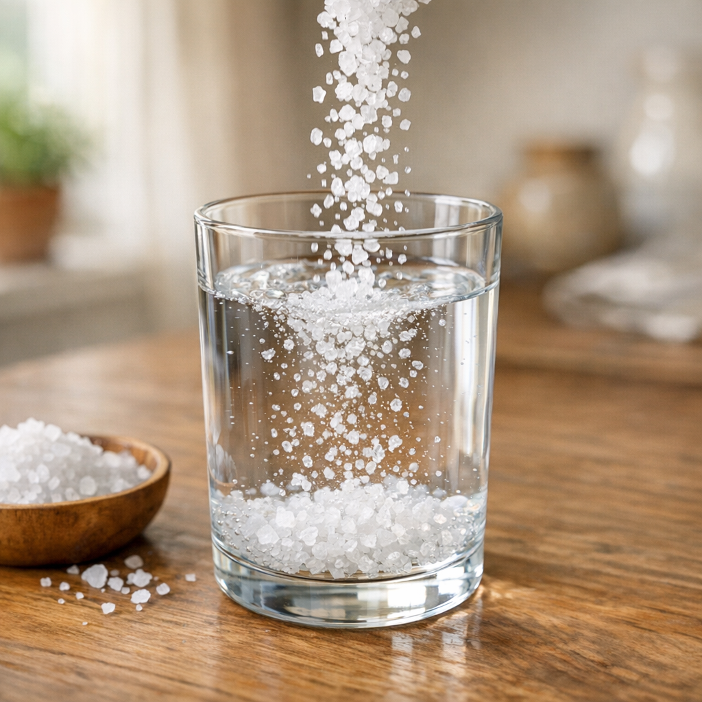 Le gros sel dans un Verre d’Eau peut-il Purifier une maison ?