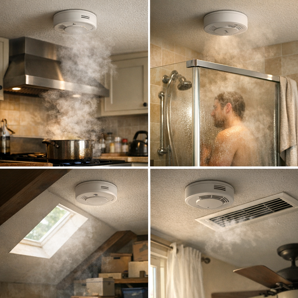 Où ne pas installer un détecteur de fumée : erreurs fréquentes et fausses bonnes idées