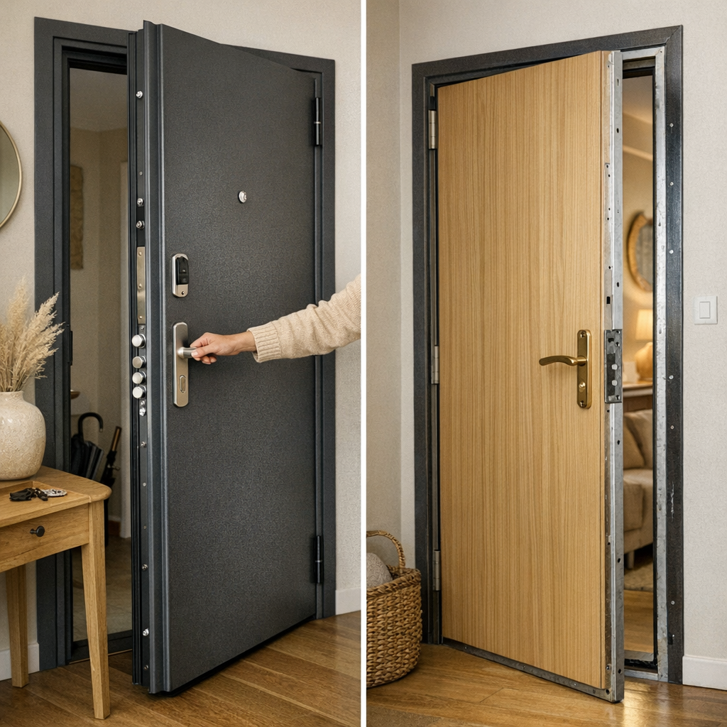 Avantages, limites et critères de choix : bloc-porte ou blindage de porte ?
