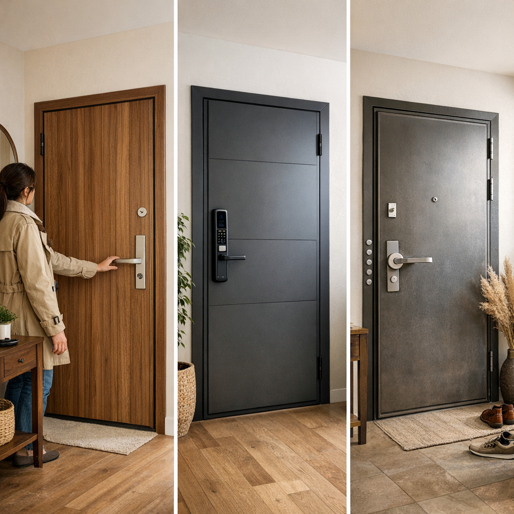 Quel type de porte blindée choisir selon l’entrée ?