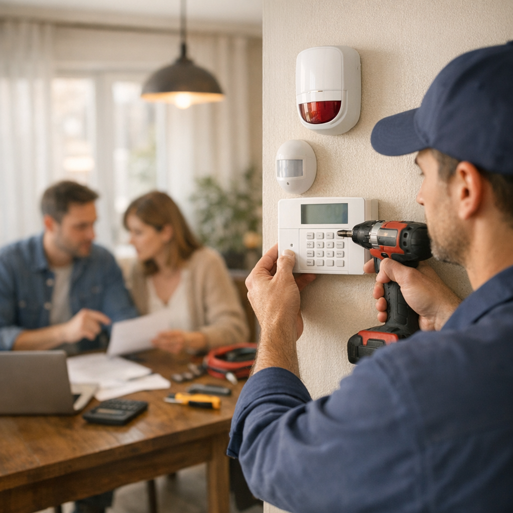 Installation : qui peut poser l’alarme et combien prévoir ?