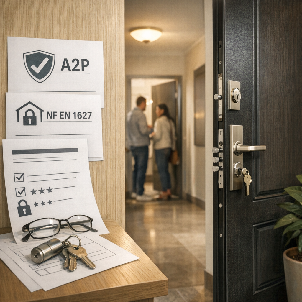 Certifications A2P, NF EN 1627 et copropriété : ce qu’il faut vérifier