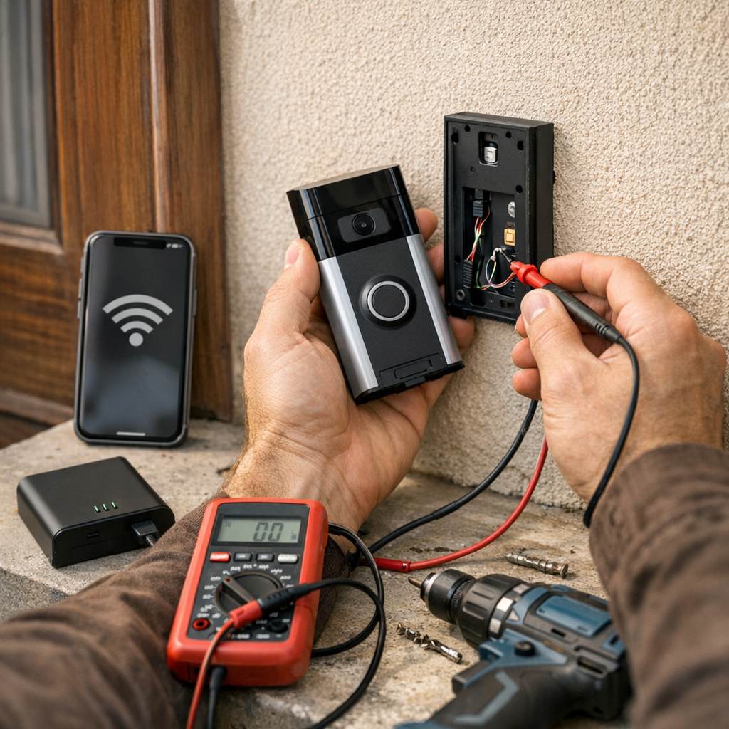Aide installation : Wi-Fi, alimentation et batterie à vérifier avant de percer