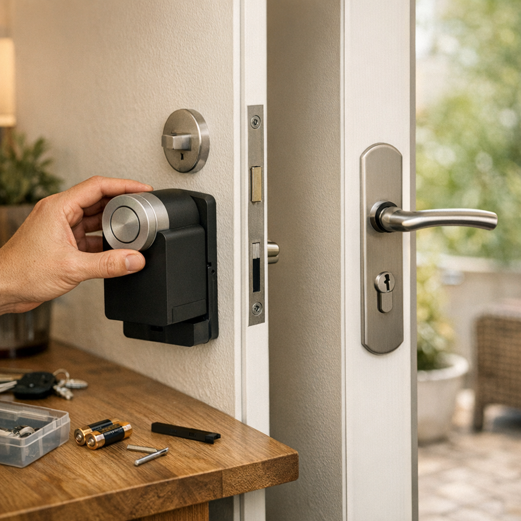 Comment installer NUKI si ma porte a une poignée extérieure non reliée à la poignée intérieure ?