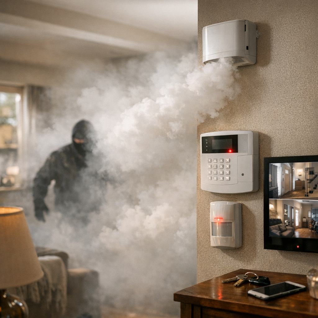 Brouillard anti-cambriolage, alarme ou télésurveillance : quand monter en gamme ?