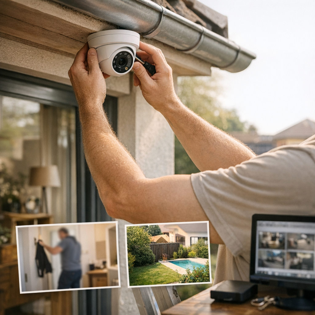 Installer une caméra chez soi : règles CNIL, mauvais cadrages et accès aux images