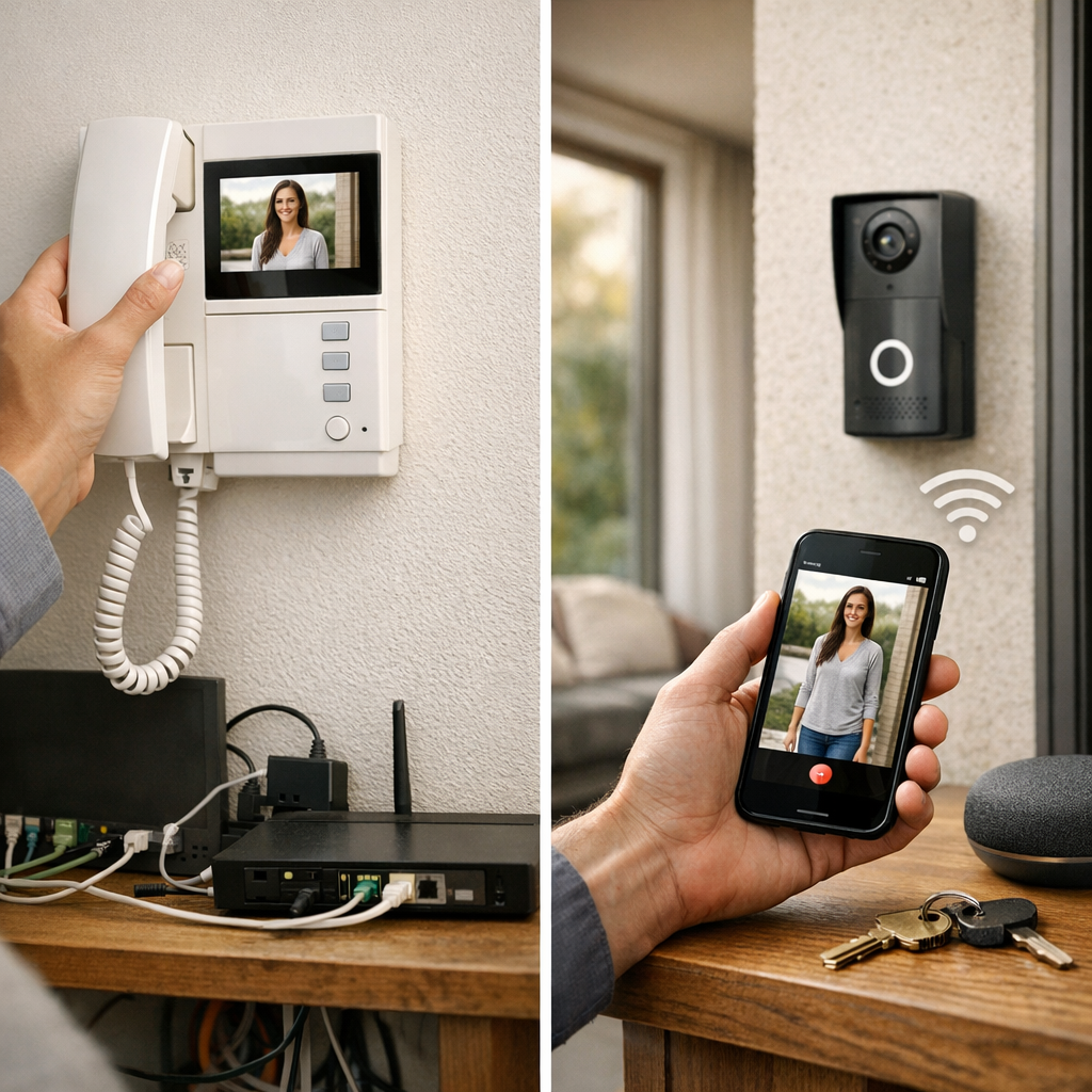 Visiophone filaire connecté ou non connecté : avantages, limites et sécurité